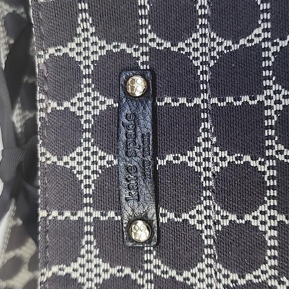 Kate Spade Black and White Geometric Diaper Bag - Picture 2 of 11